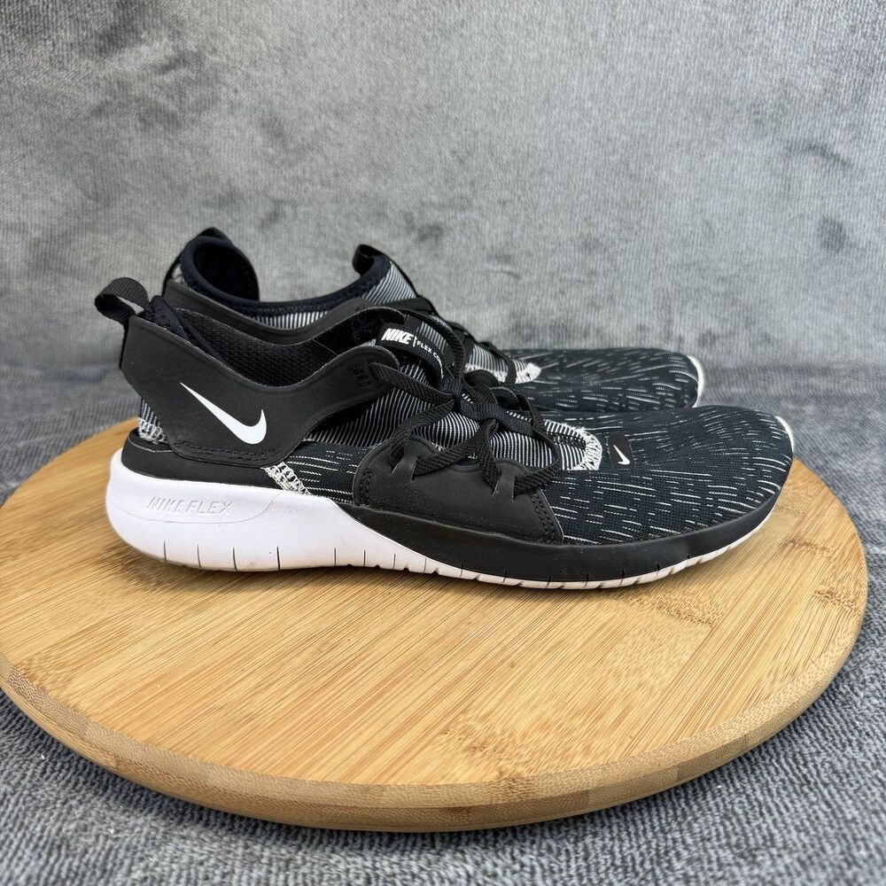 Nike Flex Contact 3 Shoes Womens Size 7 Black Mesh Running Sneakers AQ7488-004
